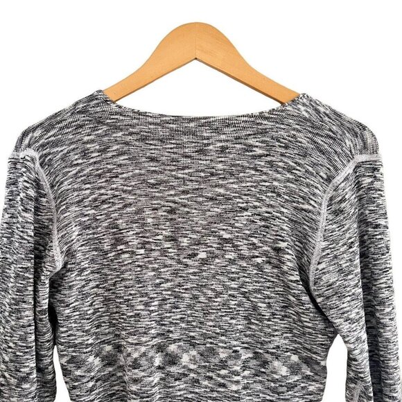 One Girl Who Anthropologie V Neck Long Sleeve Tunic Wrap Knit Top Size S - Picture 7 of 11